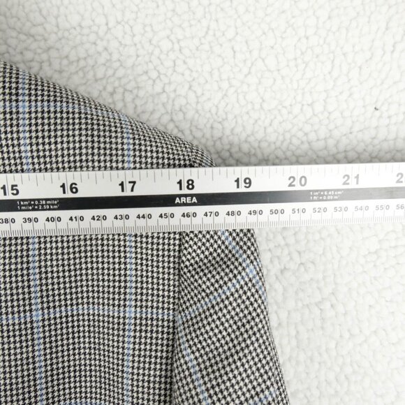 Brooks Brothers Blazer Mens 43R Black White Houndstooth Check Wool Silk - Picture 8 of 16